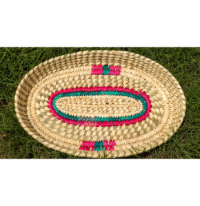 Home Decor Attractive Hand crafted Organic Sabai Multicolour Big Oval…