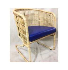 Home Decor Attractive Eco-Friendly Handcrafted Pipe Frame Chairs With Cane weave