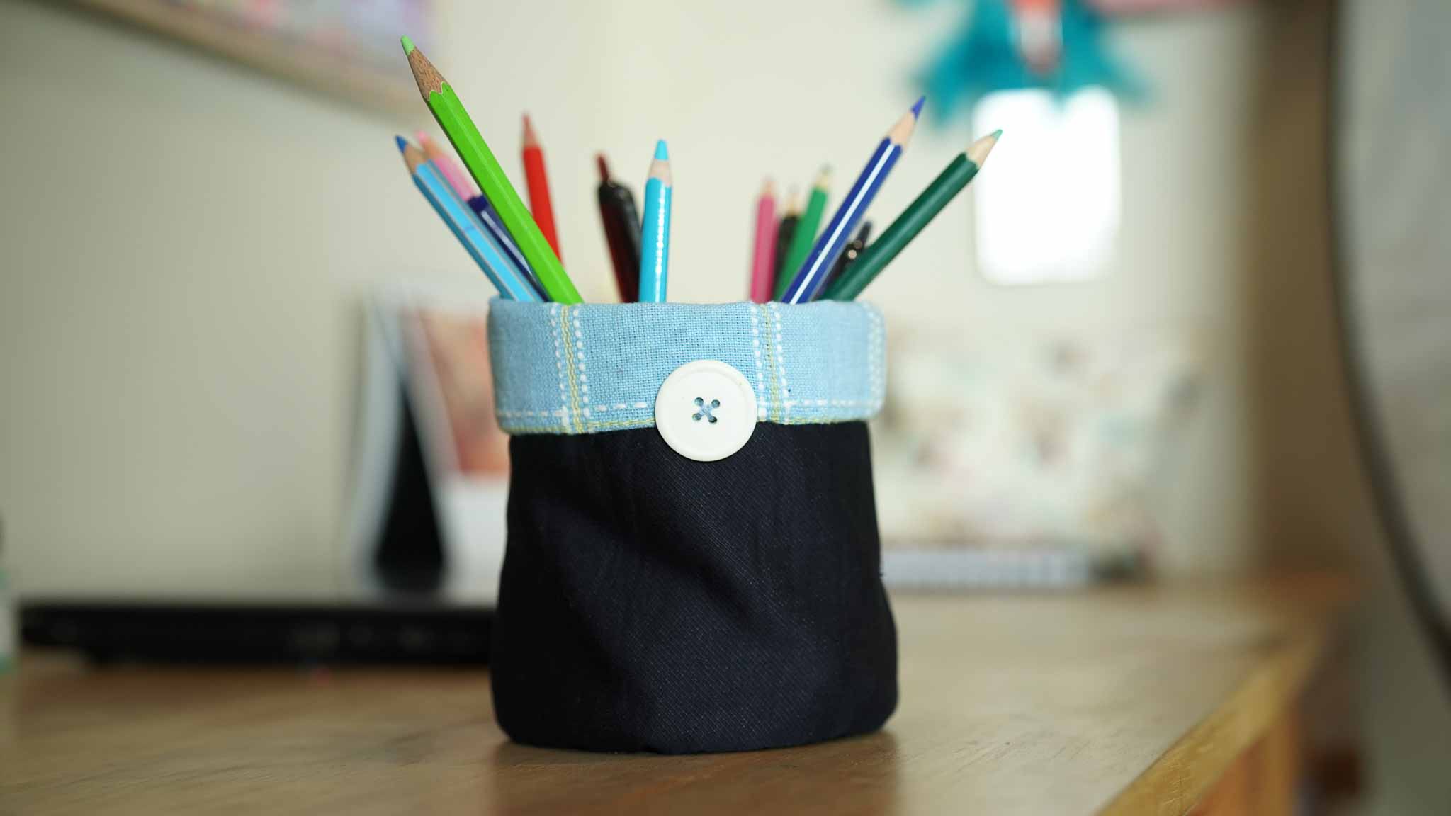 Handmade Eco-Friendly Desk Stationery and Pen Stand by The Happy…