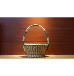 Handcrafted Organic Sabai Grass Decorative Flower Basket