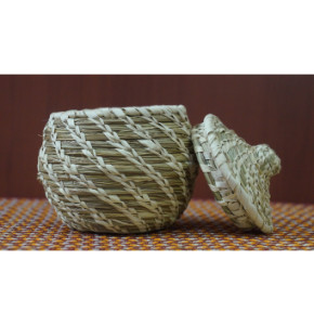 Handcrafted Organic Storage Box With Lid