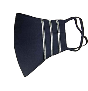 Handcrafted Cotton Aviator Reusable Face Mask Combo (Pack of 2, Silver…