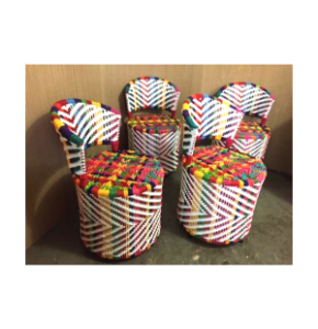 Home Decor Upcycled Trye Pipe Chair Sets Of 4
