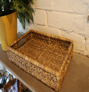 Water Hyacinth Tray With Small Handle